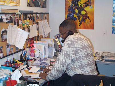L.A Williams at work