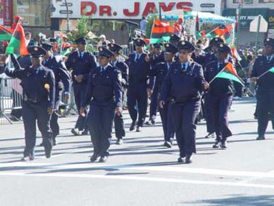 Police marchers