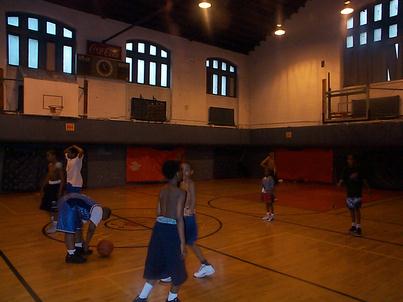 Kids playing in the gym
