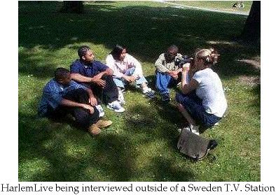 Interview at a local Sweden T.V. Station