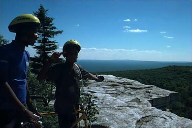 ON the cliffs in New Palz